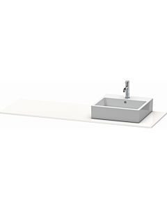 Duravit XSquare console XS060HR2222 160x55cm, with 2000 cutout, right, white high gloss