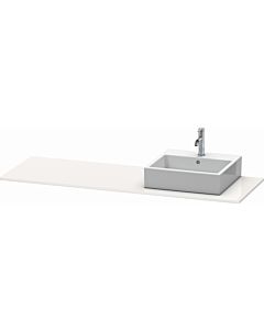 Duravit XSquare console XS060HR8585 160x55cm, with 2000 cutout, right, white high gloss