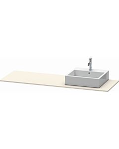 Duravit XSquare console XS060HR9191 160x55cm, with 2000 cutout, right, Taupe