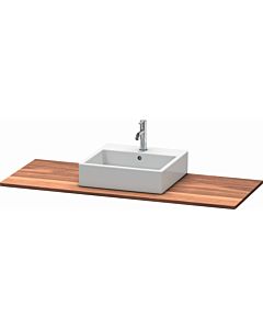 Duravit XSquare solid wood console XS061GM7777 140x55cm, with 1 cutout, center, American walnut