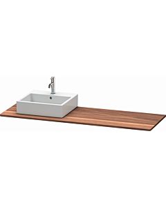 Duravit XSquare solid wood console XS061HL7777 160x55cm, with 1 cutout, left, American walnut