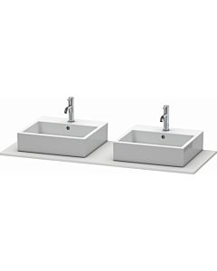 Duravit XSquare console XS063GB3636 140x55cm, with two cut-outs, white satin finish