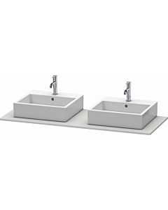 Duravit XSquare console XS063GB3939 140x55cm, with two cutouts, Nordic weiß