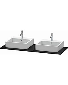 Duravit XSquare console XS063GB4040 140x55cm, with two cutouts, black high gloss