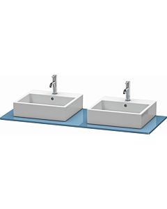 Duravit XSquare Console XS063GB4747 140x55cm, with two cutouts, Stone Blue high gloss