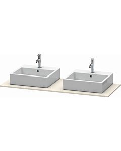 Duravit XSquare console XS063GB9191 140x55cm, with two cutouts, taupe