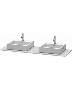 Duravit XSquare console XS063HB3939 160x55cm, with two cut-outs, Nordic weiß