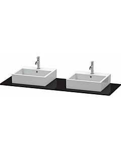 Duravit XSquare console XS063HB4040 160x55cm, with two cutouts, black high gloss