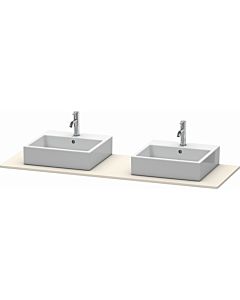 Duravit XSquare console XS063HB9191 160x55cm, with two cutouts, Taupe