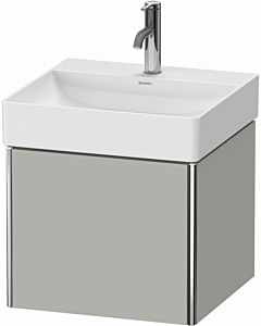 Duravit XSquare Meuble sous lavabo XS405900707 48,4x39,7x46cm, 1 coulissant, gris béton mat