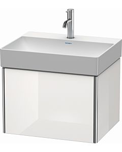 Duravit XSquare Duravit lavabo XS406108585 58,4x39,7x46cm, 1 tiroir coulissant, blanc très brillant