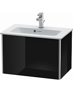 Duravit XSquare Duravit lavabo XS406504040 61x40x38,8cm, 1 tiroir, noir brillant