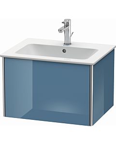 Duravit XSquare Duravit lavabo XS407104747 61x40x47,8cm, 1 canapé coulissant, Stone Blue très brillant