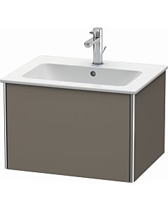 Duravit XSquare Duravit lavabo XS407109090 61x40x47,8cm, 1 tiroir, Flannel Grey satin matt