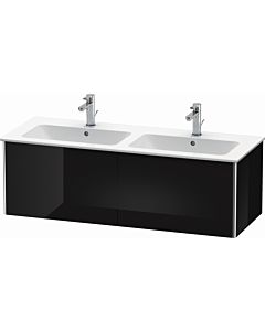 Duravit XSquare Duravit lavabo XS407504040 128x40x47,8cm, 2 tiroirs, noir brillant