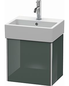 Duravit XSquare Duravit lavabo XS4090L3838 43,4x39,7x34cm, porte à gauche, gris Dolomiti très brillant