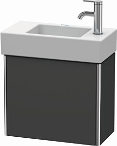 Duravit XSquare Duravit lavabo XS4091L4949 48,4x39,7x24cm, porte à gauche, graphite mat