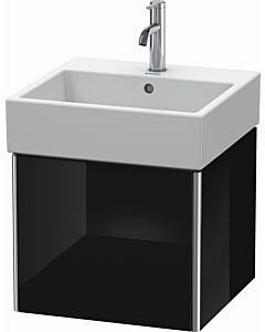 Duravit XSquare Duravit lavabo XS409204040 48,4x39,7x46cm, 1 tiroir, noir brillant