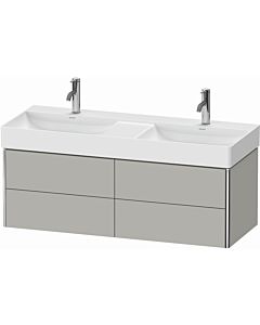 Duravit XSquare Meuble sous lavabo XS416400707 118,4x39,7x46cm, 4 tiroirs, béton gris mat