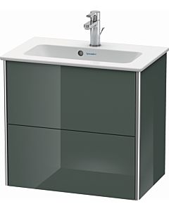 Duravit XSquare Duravit lavabo XS416503838 61x56x38,8cm, 2 tiroirs, gris brillant Dolomiti