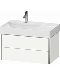 Duravit XSquare Meuble sous lavabo XS416803636 78,4x39,7x46cm, 2 tiroirs, blanc