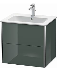 Duravit XSquare Duravit lavabo XS417103838 61x56x47,8cm, 2 tiroirs, gris brillant Dolomiti