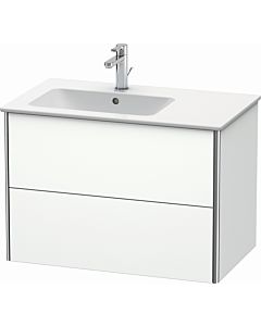 Duravit Meuble sous Duravit XSquare XS417601818 81x56x47,8cm, 2 tiroirs, lavabo à gauche, blanc mat