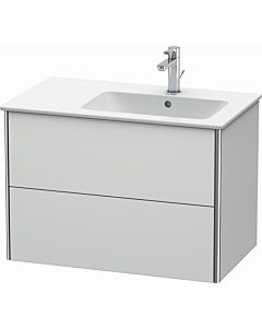 Duravit Meuble sous Duravit XSquare XS417703636 81x56x47,8cm, 2 tiroirs, lavabo à droite, blanc mat
