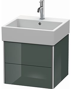 Duravit XSquare Duravit lavabo XS419203838 48,4x39,7x46cm, 2 tiroirs, gris Dolomiti très brillant
