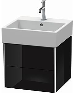 Duravit XSquare Duravit lavabo XS419204040 48,4x39,7x46cm, 2 tiroirs, noir brillant