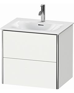 Duravit XSquare Meuble sous lavabo XS432201818 61x56x47,8cm, blanc mat, 2 tiroirs