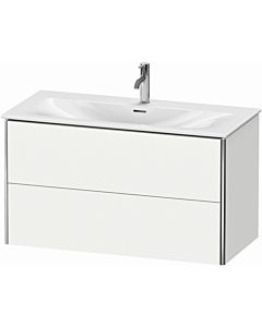 Duravit XSquare Meuble sous lavabo XS432501818 101x56x47,8cm, blanc mat, 2 tiroirs