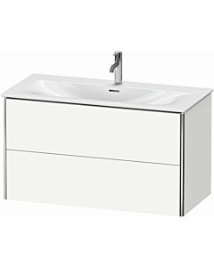 Duravit XSquare Meuble sous lavabo XS432503636 101x56x47,8cm, blanc , 2 tiroirs