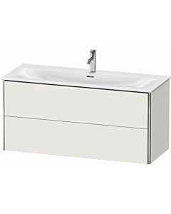 Duravit XSquare Meuble sous lavabo XS432603939 121x56x47,8cm, Nordic weiß , 2 tiroirs