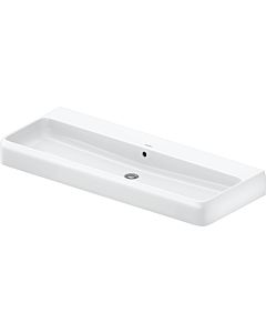 Duravit Qatego washbasin 2382120060 120x47cm, without tap hole, with overflow, tap hole bench, white high gloss