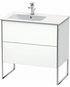 Duravit Meuble sous Duravit XSquare XS445001818 81x59,2x47,8cm, 2 tiroirs, lavabo gauche, blanc mat