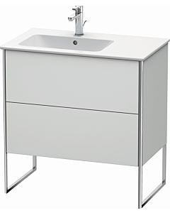 Duravit Meuble sous Duravit XSquare XS445003636 81x59,2x47,8cm, 2 tiroirs, lavabo à gauche, blanc mat