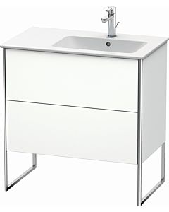 Duravit Meuble sous Duravit XSquare XS445201818 81x59,2x47,8cm, 2 tiroirs, lavabo à droite, blanc matt