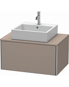 Duravit XSquare Meuble sous lavabo XS490004343 80x40x54,8cm, 1 tiroir, basalte mat