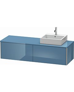 Duravit XSquare Waschtisch-Unterschrank XS4904R4747 160x40x54,8cm, Auszüge, rechts, Stone Blue hochglanz