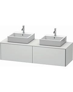Duravit XSquare Meuble sous lavabo XS4907B3636, 160x40x54,8cm, 2 tiroirs, des deux côtés, blanc