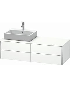 Duravit XSquare Meuble sous lavabo XS4913L1818 140x40x54,8cm, 4 tiroirs, gauche, blanc matt