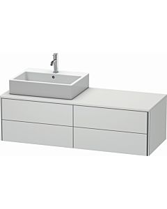 Duravit XSquare Meuble sous lavabo XS4913L3636 140x40x54,8cm, 4 tiroirs, gauche, blanc mat