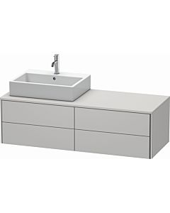 Duravit XSquare Meuble sous lavabo XS4913L3939 140x40x54,8cm, 4 tiroirs, gauche, Nordic weiß mat