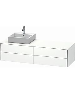 Duravit XSquare Meuble sous lavabo XS4914L1818 160x40x54,8cm, 4 tiroirs, gauche, blanc mat