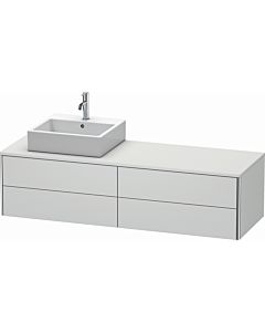 Duravit XSquare Meuble sous lavabo XS4914L3636 160x40x54,8cm, 4 tiroirs, gauche, blanc