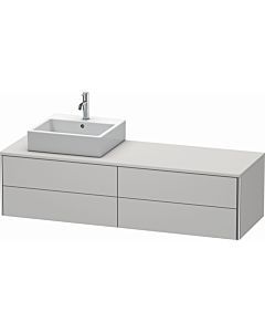 Duravit XSquare Meuble sous lavabo XS4914L3939 160x40x54,8cm, 4 tiroirs, gauche, Nordic weiß