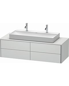 Duravit XSquare Meuble sous lavabo XS4915M3636 140 x 40 x 54,8 cm, 4 tiroirs, blanc
