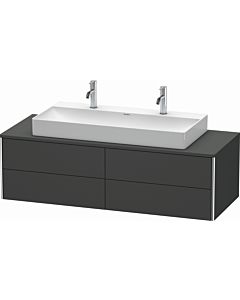 Duravit XSquare Meuble sous lavabo XS4915M4949 140x40x54,8cm, 4 tiroirs, graphite mat