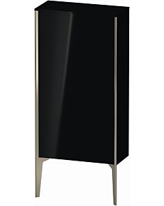 Duravit high cabinet XV1306LB140 50x24x89cm, matt champagne, door on the left, high-gloss black